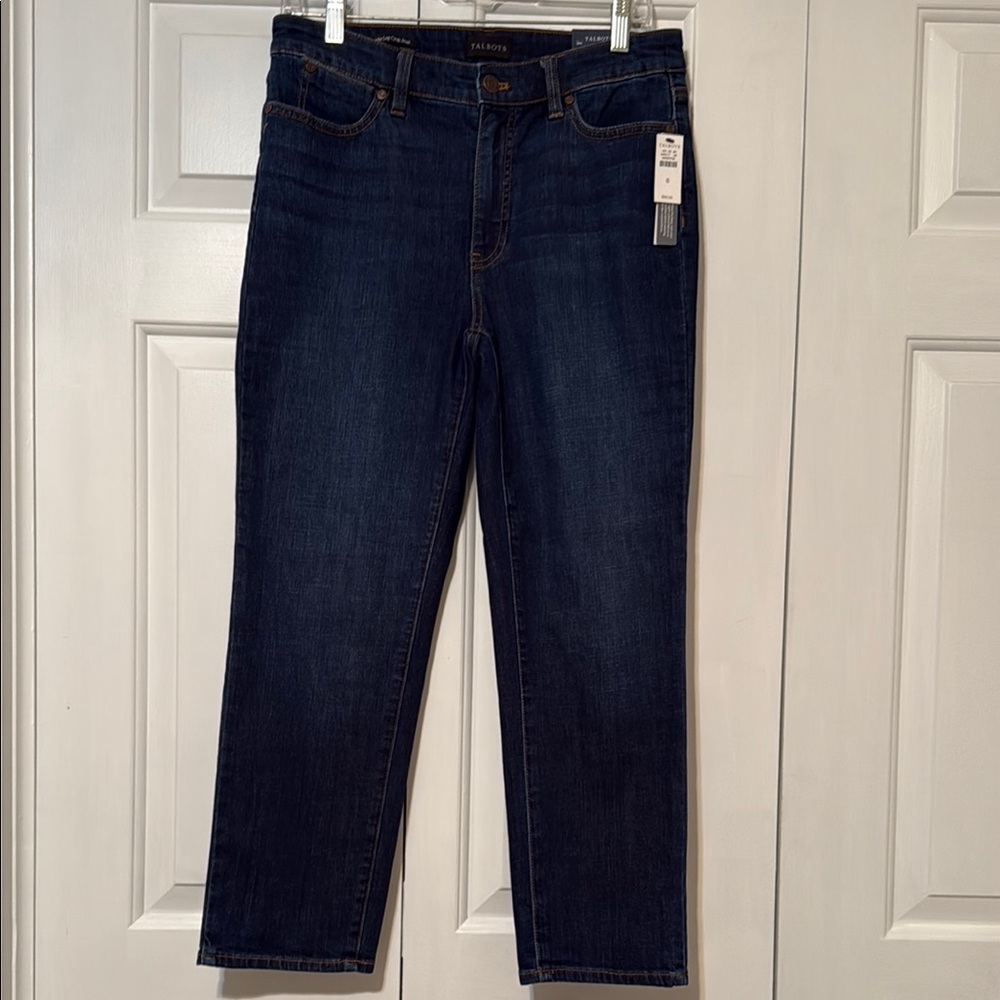 Talbots Blue Straight Leg Jeans Classic Fit